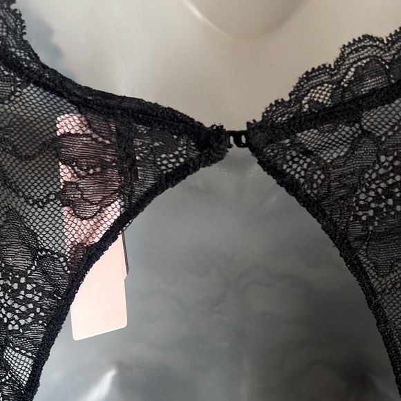 Victoria’s Secret stretch lace long sleeve open back jumpsuit bodysuit catsuit - Picture 11 of 14